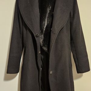 Karl Lagerfeld Elegant Black Trench Coat
